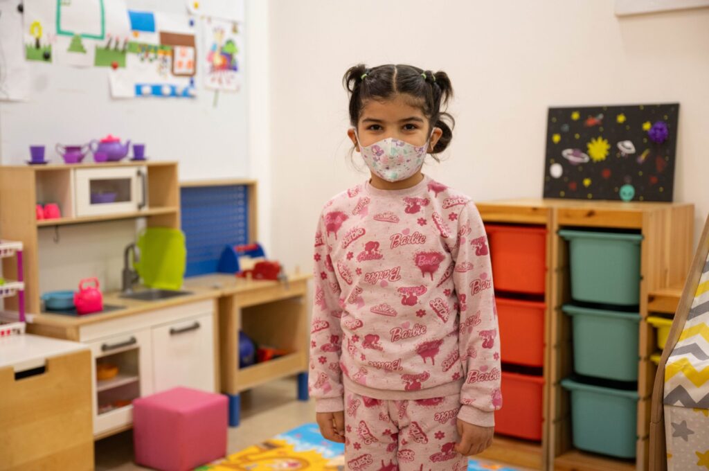A child being treated for cancer at the Hope Foundation for Children with Cancer Cerrahpaşa Family House, Istanbul, Türkiye, Feb. 15, 2024. (AA Photo)