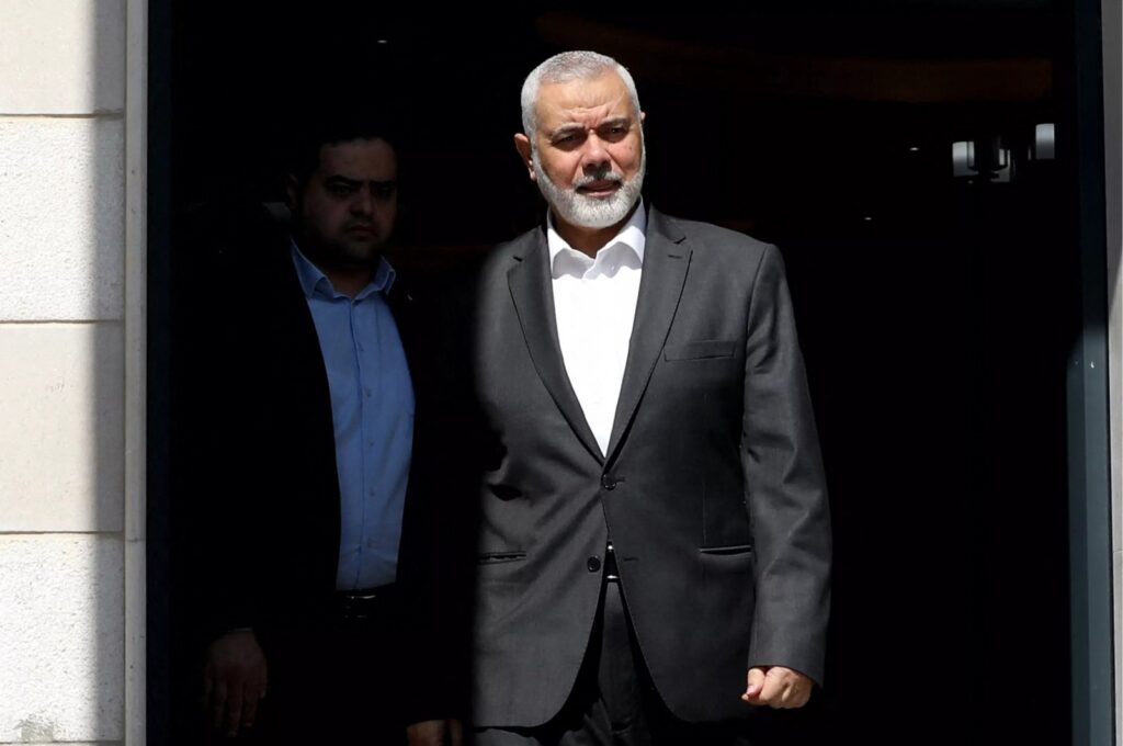 Hamas' political bureau chief Ismail Haniyeh is seen in Doha, Qatar, Feb. 13, 2024. (AFP Photo)