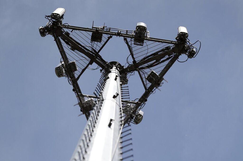 A cellular phone tower is shown in High Ridge, Missuri, U.S., May 22, 2017. (AP File Photo)