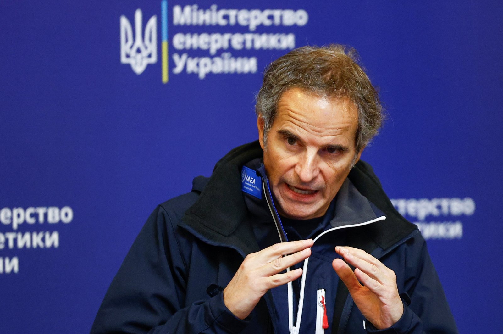 International Atomic Energy Agency (IAEA) Director General Rafael Grossi attends a news conference, amid Russia's attack on Ukraine, in Kyiv, Ukraine Feb. 6, 2024. (Reuters Photo)