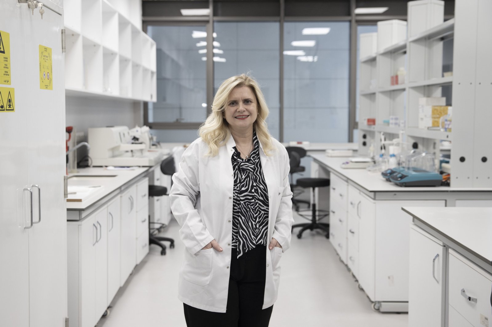 Yeşim Aydın Son, board member at the Neuroscience and Neurotechnology Joint Application and Research Center (NÖROM) and a faculty member at the Informatics Institute at Middle East Technical University, Ankara, Türkiye, Feb. 28, 2024. (AA Photo)