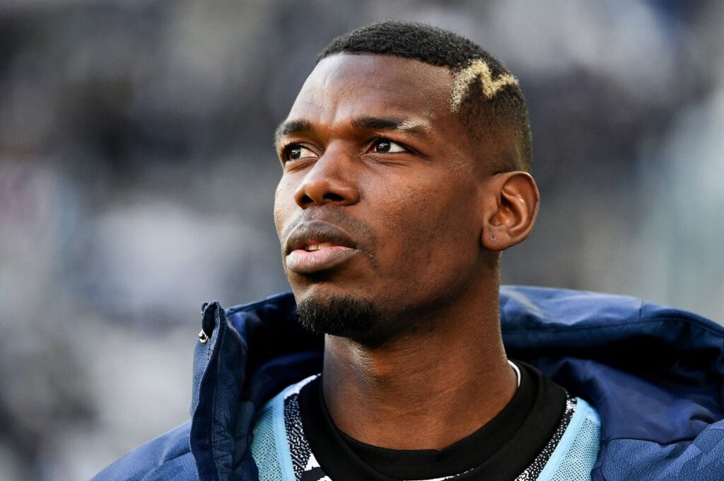 Juventus' French midfielder Paul Pogba looks on prior to the Italian Serie A football match against Monza at the Juventus Stadium, Turin, Italy, Jan. 29, 2023. (AFP Photo)