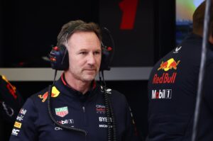 Red Bull chief Christian Horner during the practice before the Bahrain Grand Prix, Sakhir, Bahrain, March 2, 2024. (AA Photo)