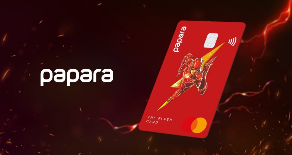 Papara's new card product, DC-licensed "Flash Card" is seen in this photo dated Feb. 13, 2024. (DHA Photo)
