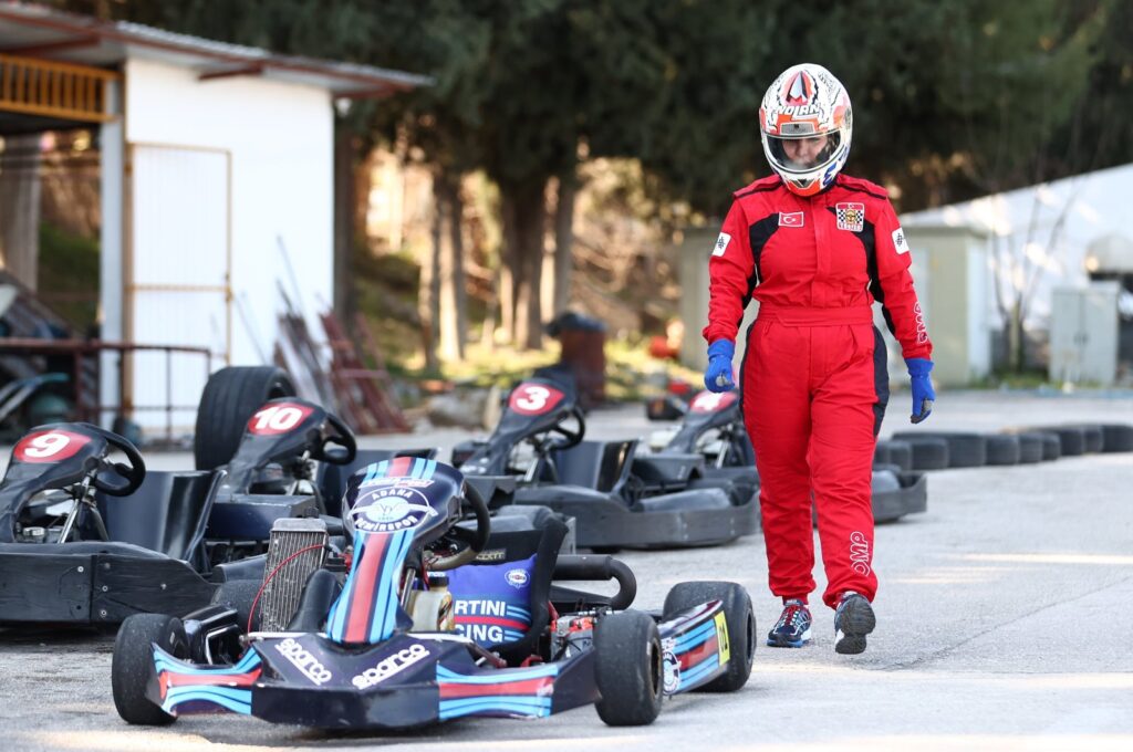 Turkish Automobile Sports Federation (TOSFED) Adana representative Şendağ Öztoprak during a driving practice session, Adana, Türkiye, Feb. 2, 2024. (AA Photo)