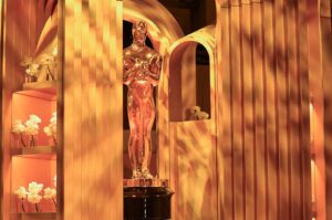 An Oscar statue is seen during the 96th Oscars Governors Ball preview at the Ray Dolby Ballroom in Hollywood, California, U.S., March 5, 2024. (AFP Photo)