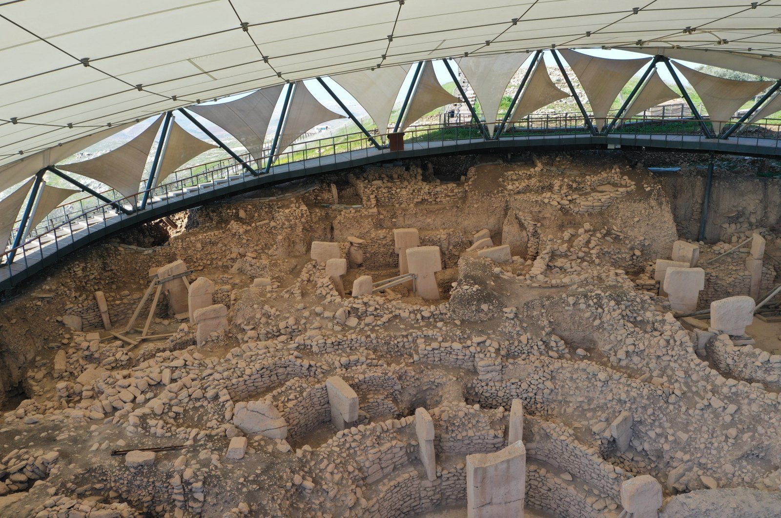 A general view of an excavation site in Göbeklitepe in the southeastern province of Şanlıurfa, Türkiye, March 6, 2019. (Reuters Photo)