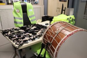 Identification cards and drums were handed over to drummers in Istanbul's neighboring Izmit ahead of Ramadan, Türkiye, March 8, 2024. (IHA Photo)