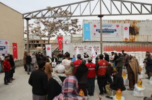 Türkiye Diyanet Foundation (TDV) holds a Ramadan aid distribution ceremony held in Kabul, Afghanistan, on March 11, 2024. (AA Photo)