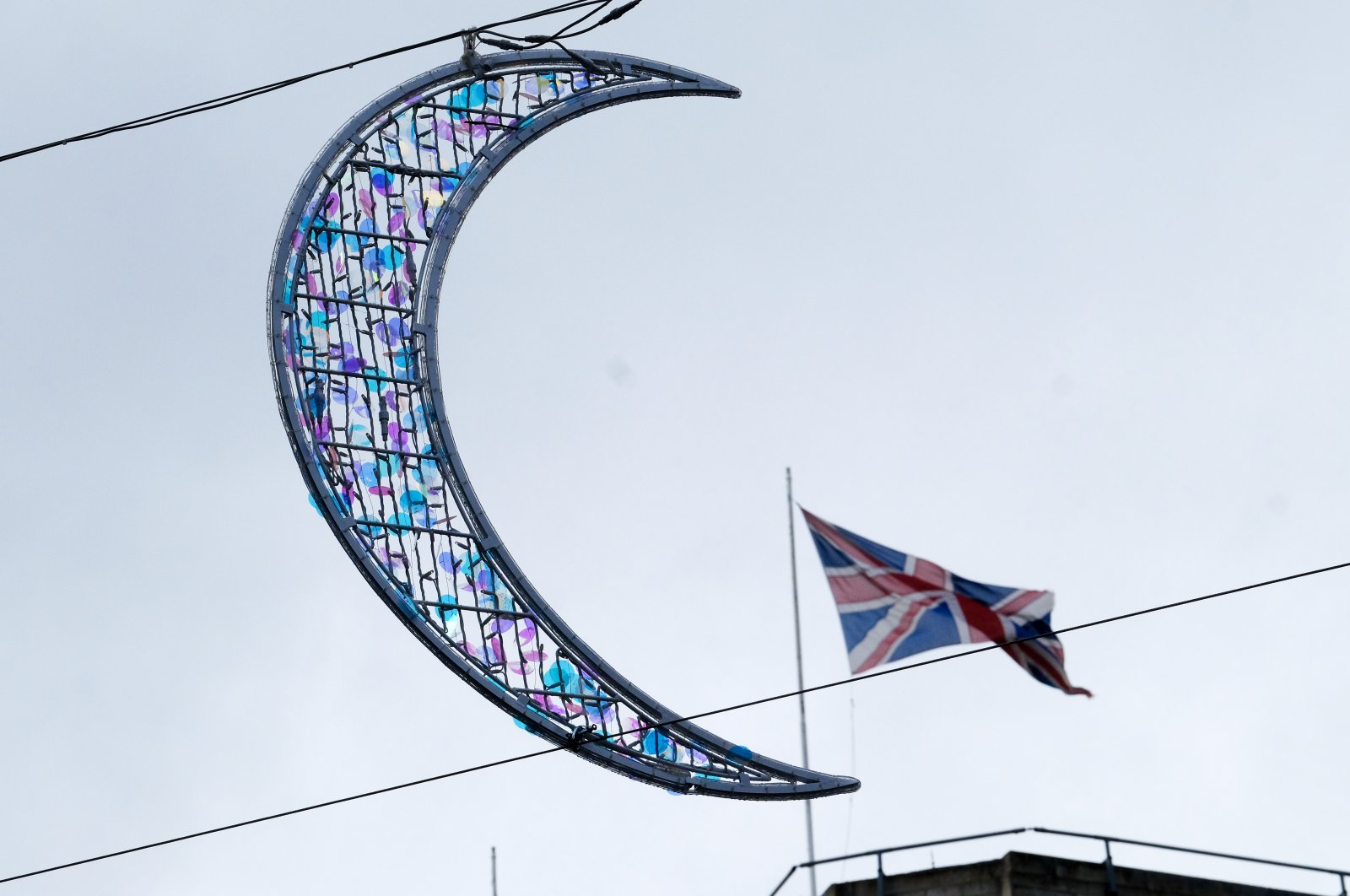 Lights and decorations on Oxford Street to celebrate the month of Ramadan, March 2, 2024. (Reuters File Photo)