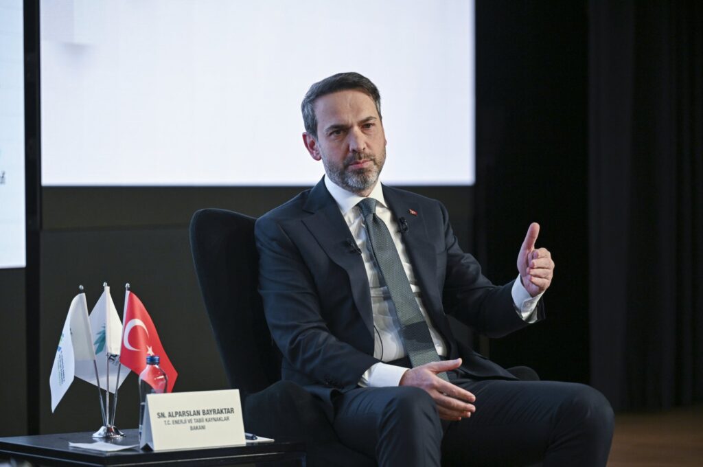 Energy and Natural Resources Minister attends the Energy and Climate Forum at the Turkuvaz Media Center, Istanbul, March 7, 2024. (AA Photo)