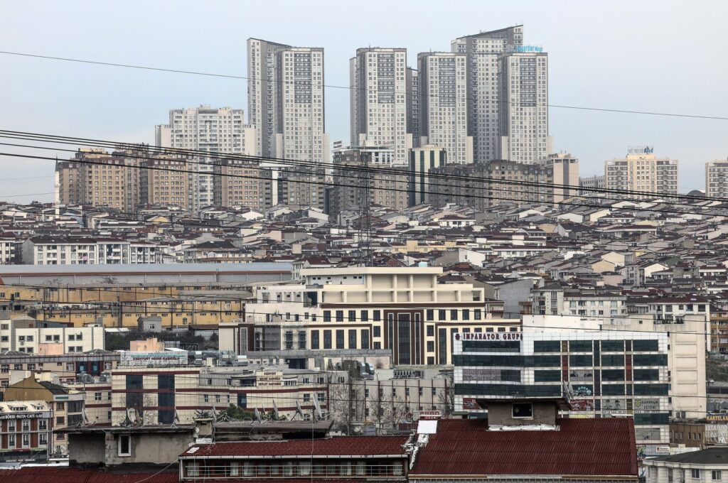 A view of Esenyurt, one of the most crowded districts of Istanbul, Türkiye, April 4, 2023. (EPA Photo)