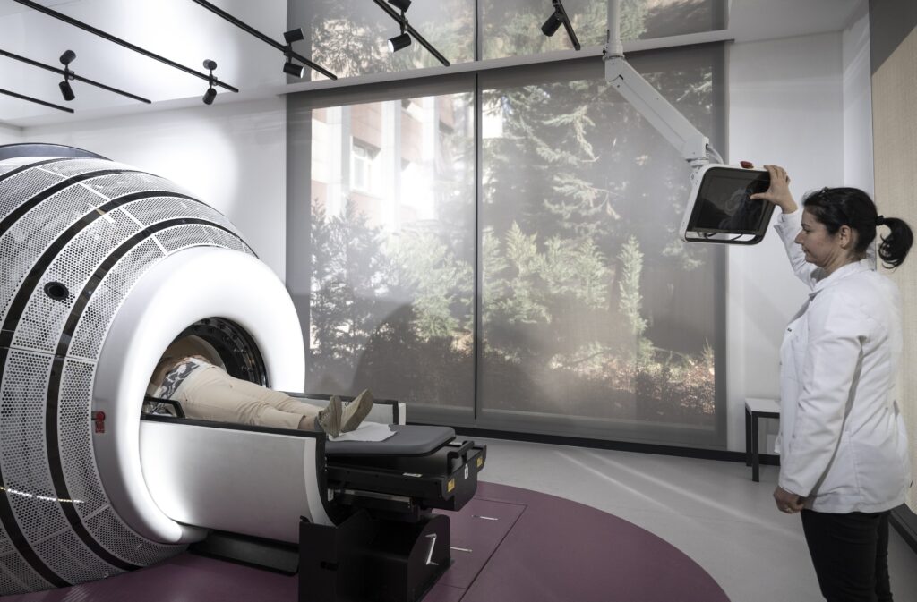 The robotic Zap-X device at Hacettepe University, one of only 18 worldwide, provides advanced healing treatments, Ankara, Türkiye. March, 12, 2024. (AA Photo)