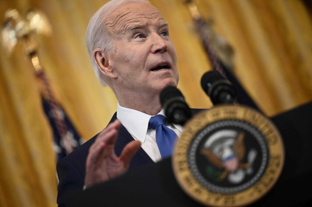 U.S. President Joe Biden speaks during a program at the White House, Washington, D.C., March 18, 2024. (AFP Photo)
