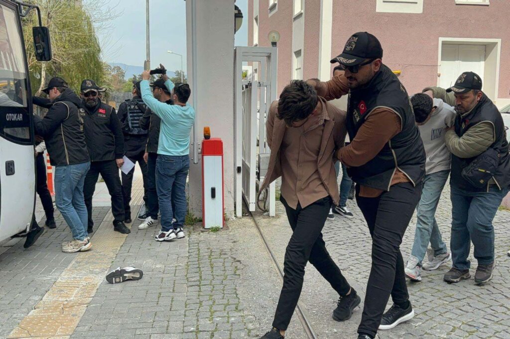 Suspected terrorists were detained in counterterrorism operations ahead of Nevruz, Izmir, Türkiye, March 20, 2024. (IHA Photo)