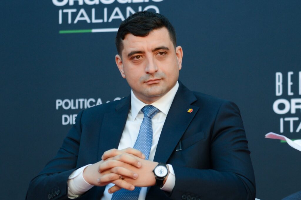 Alliance for the Union of Romanians (AUR) leader George Simion attends an event organized by Fratelli d'Italia of Italy's Prime Minister Giorgia Meloni, Rome, Italy, Dec. 17, 2023. (Reuters Photo)