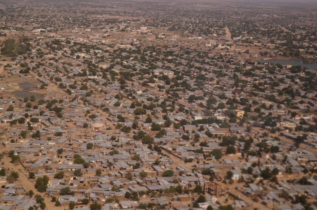This undated photo shows an aerial view of the capital N'Djamena, Chad. (Shutterstock Photo)