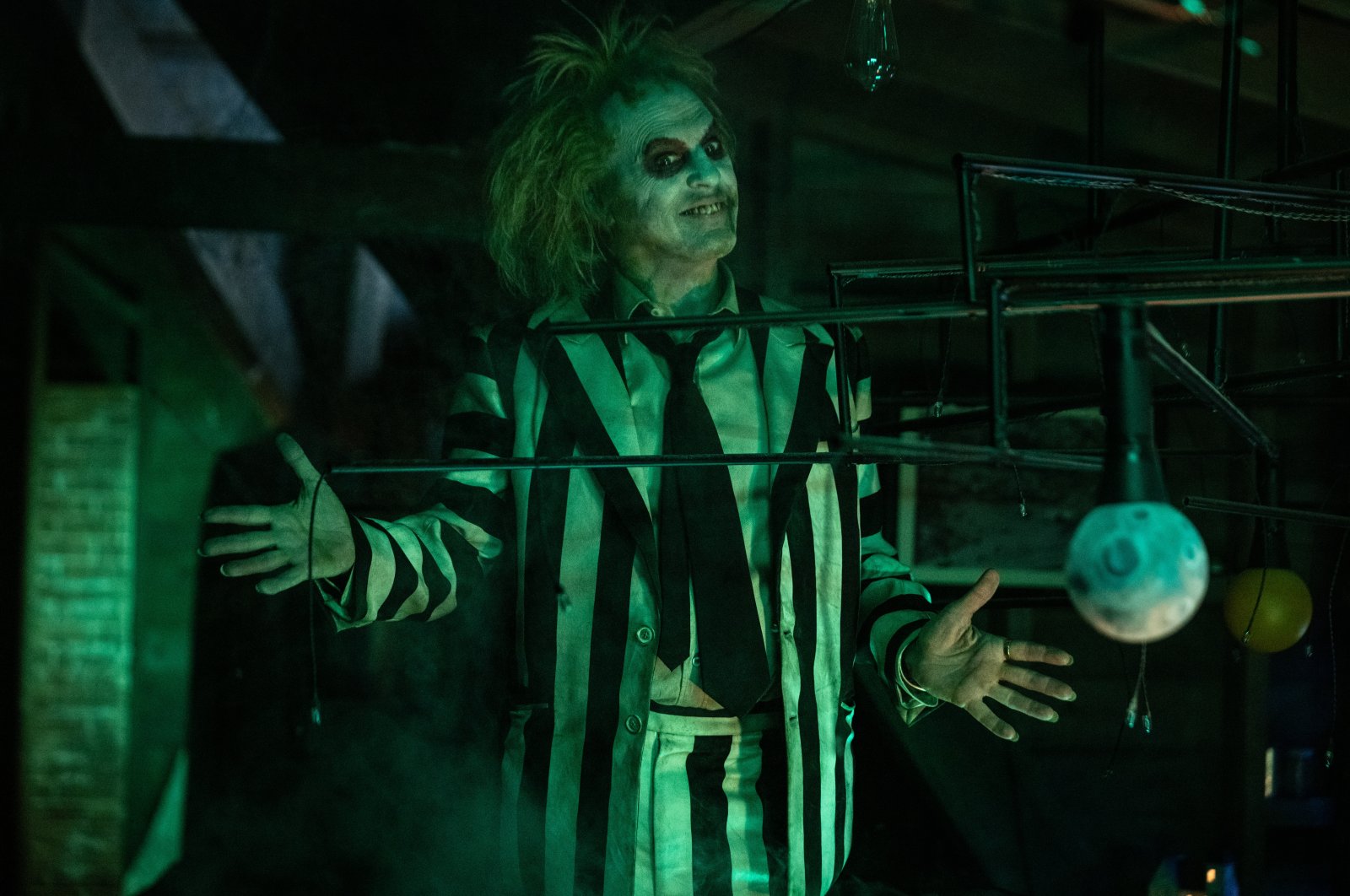 Michael Keaton returns to one of his best-known roles in "Beetlejuice Beetlejuice," set for release in September. (dpa Photo)