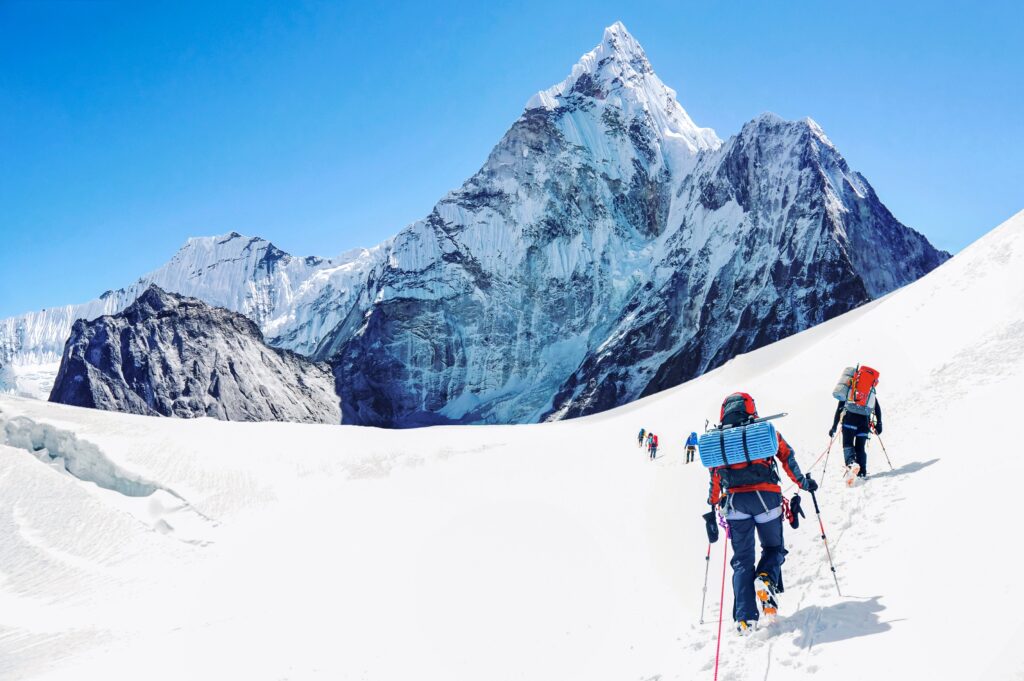 Mount Everest, is the highest mountain in the world, located in the Himalayas on the border between Nepal and China. (Shutterstock Photo)