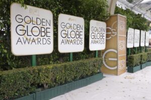 The signs of Golden Globes Awards where the 73rd Annual Golden Globe Awards is held, Beverly Hilton Hotel, Beverly Hills, California, U.S., Jan. 10, 2016. (Shutterstock Photo)