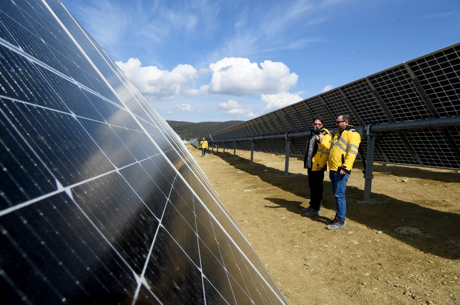 Solar panels were installed within the scope of a project carried out by Samsun Metropolitan Municipality, Samsun, northern Türkiye, March 20, 2024. (IHA Photo)