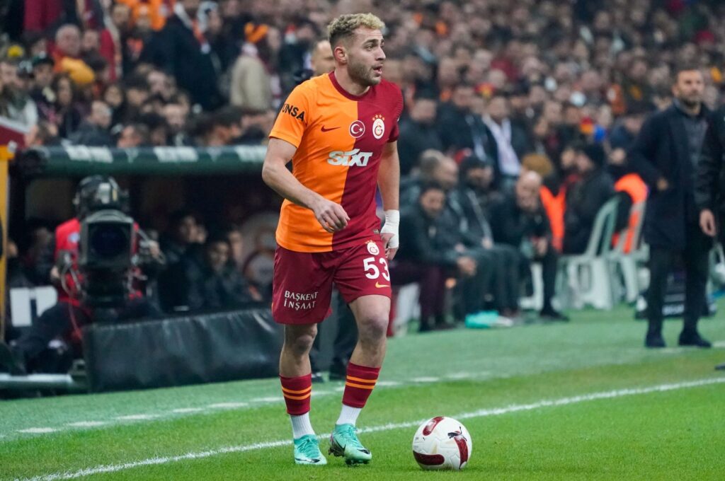 Galatasaray's Barış Alper Yılmaz in action against Rizespor at the RAMS Park, Istanbul, Türkiye, March 3, 2024. (IHA Photo)