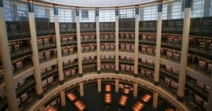 An undated photo of the National Library, Ankara, Türkiye. (AA Photo)