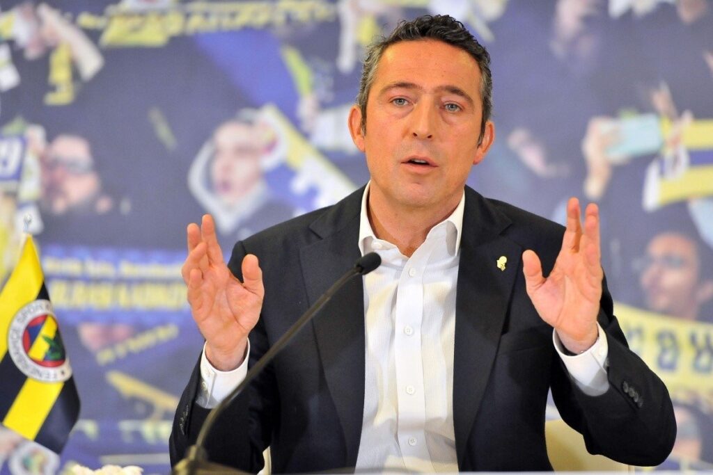 Fenerbahçe's President Ali Koç announces the Extraordinary General Assembly at the Şükrü Saracoğlu Stadium, Istanbul, Türkiye, March 27, 2024. (IHA Photo)