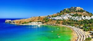 A vacation visa terminal was set up for Turkish visitors at Rhodes Island in Greece. (Shutterstock Photo)