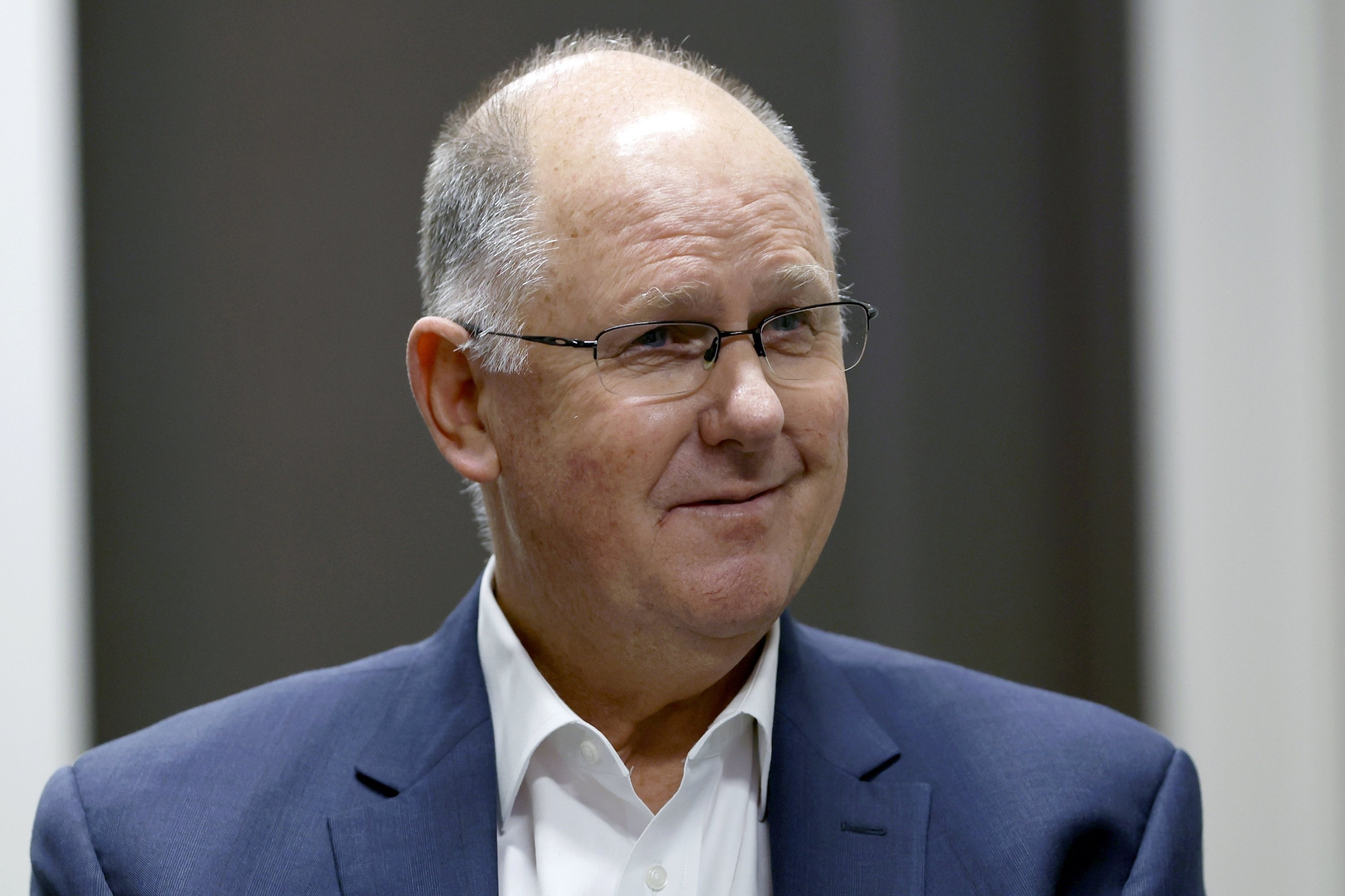 322516 WTA CEO Steve Simon sits for an interview during the WTA Finals tennis tournament, Fort Worth, Texas, U.S., Nov. 1, 2022. (AP Photo)