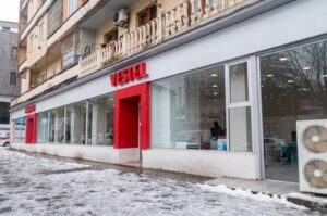 A Vestel store, a Turkish home and professional appliances manufacturing company specializing in electronics, major appliances and information technology, Kutaisi, Georgia, March 18, 2022. (Shutterstock Photo)