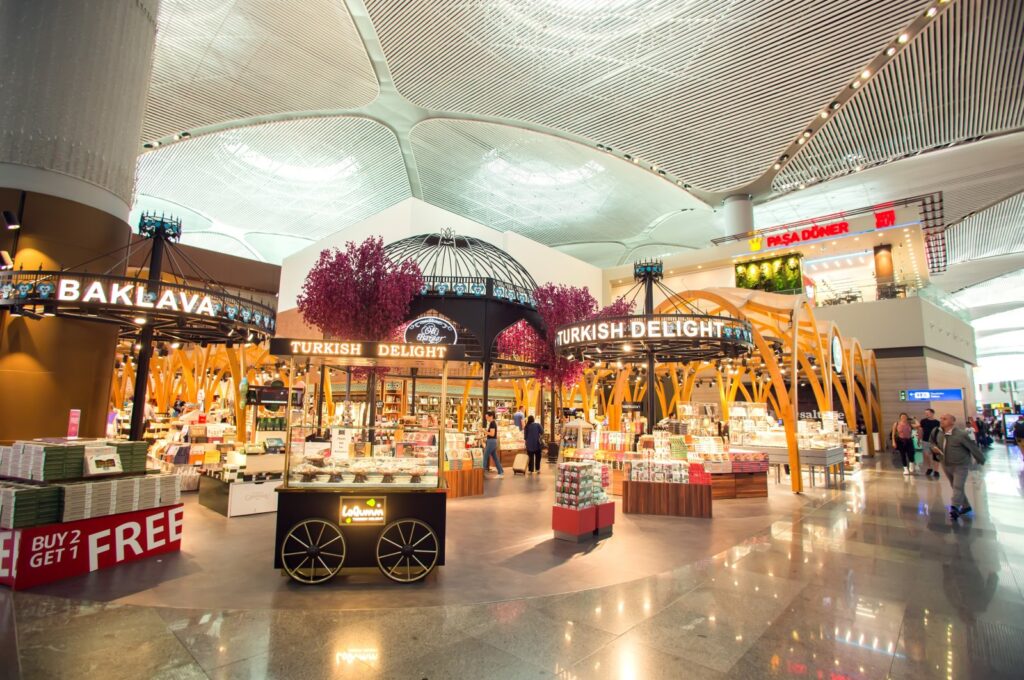 Istanbul Airport is a hub where East meets West in a seamless blend of modernity and tradition, Istanbul, Türkiye. June 6, 2023. (Shutterstock Photo)