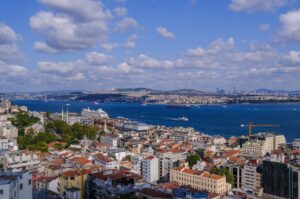 Bosporus and Anatolian side coasts are seen from the terrace of the tower, Istanbul, Türkiye, Sept. 7, 2023. (Reuters Photo)