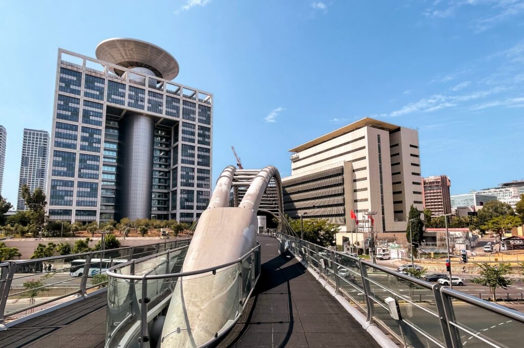 Matcal Tower at Camp Rabin military base in the HaKirya quarter of Tel Aviv, Israel, Oct. 8, 2023. (Shutterstock File Photo)