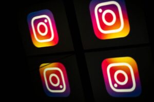 This picture taken on Sept. 28, 2020, shows the logo of the social network Instagram on a smartphone, in Toulouse, southwestern France. Facebook and Instagram giant Meta announces new measures on Instagram to protect minors from blackmail with intimate photos, on April 11, 2024. (AFP Photo)