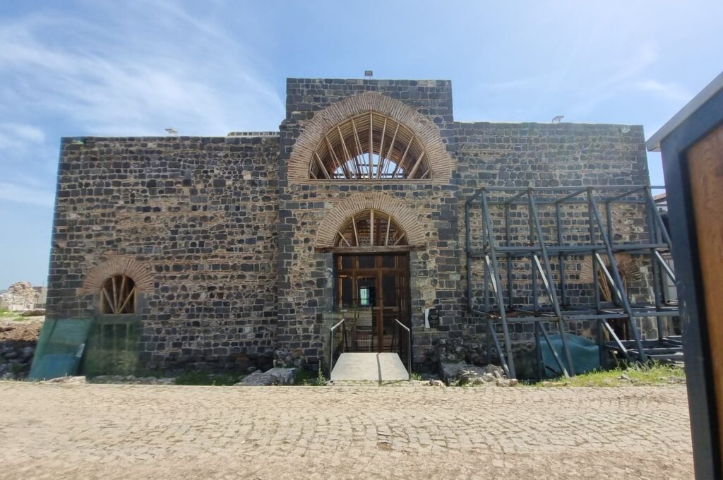 Located in the northeast corner of the historical Içkale settlement in the Sur district, the St. George Church was constructed by the Romans as a governance church 1,600 years ago, Diyarbakır, Türkiye, April 13, 2024. (DHA Photo)