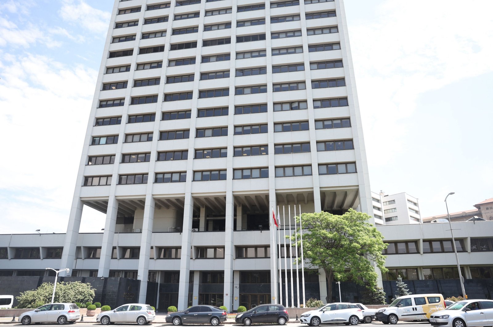 The headquarters of the Central Bank of the Republic of Türkiye, Ankara, Türkiye, June 9, 2023. (AFP Photo)