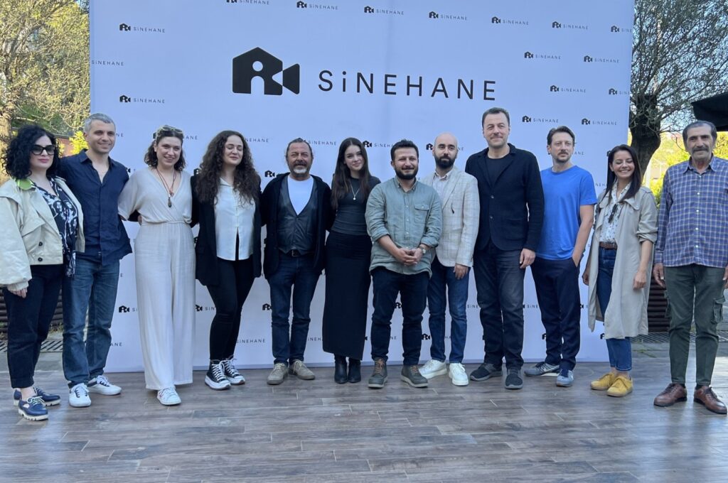The lead actors of the film "Kayıp Kamyon," produced by Sinehane and directed by Ekrem Arslan, gathered for script reading rehearsals, Istanbul, Türkiye, April 15, 2024. (AA Photo)