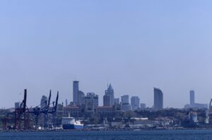 A general view of the Port of Haydarpaşa on the Bosporus, Istanbul, Türkiye, April 9, 2024. (EPA Photo)