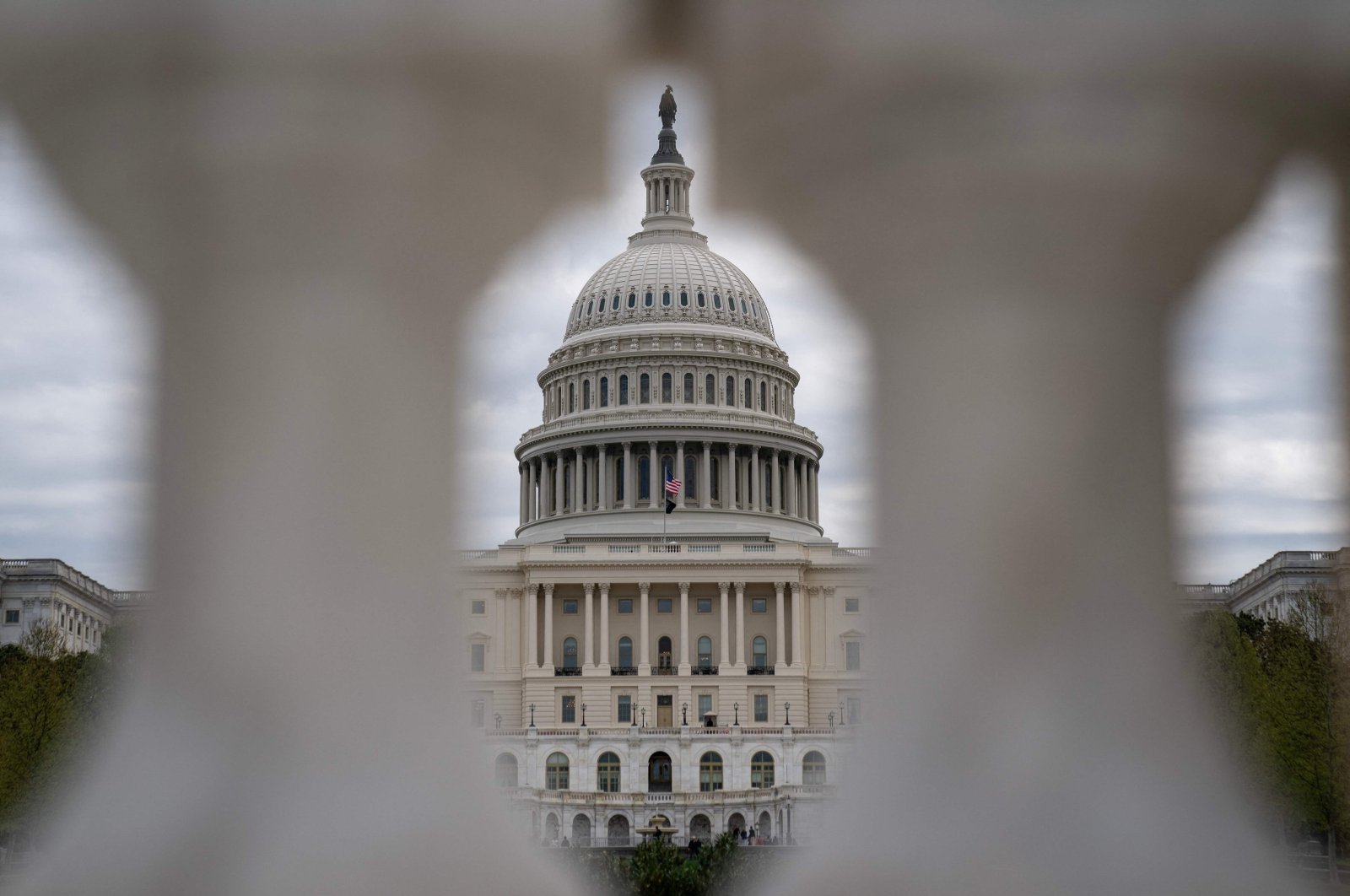 A view of the U.S. Capitol ahead of a House vote on a major aid package for Ukraine, Israel, and Taiwan in Washington, D.C., U.S., April 20, 2024. (AFP Photo)