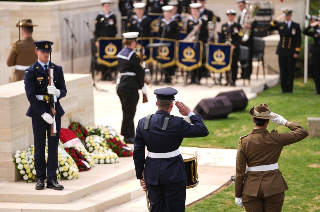 A ceremony was held at the Australian Lone Pine Memorial in Çanakkale as part of Anzac Day events, Çanakkale, Türkiye, April 25, 2024. (AA Photo)