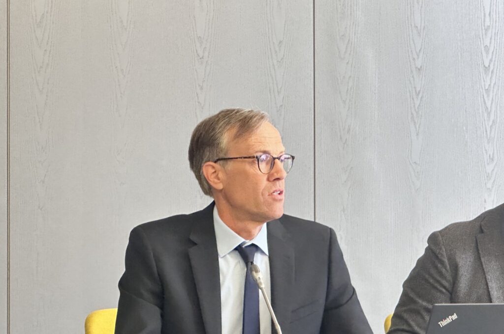 Council of Europe spokesperson Daniel Höltgen meets with Turkish press members in Strasbourg, France, April 24, 2024 (Photo by Dilara Aslan Özer)