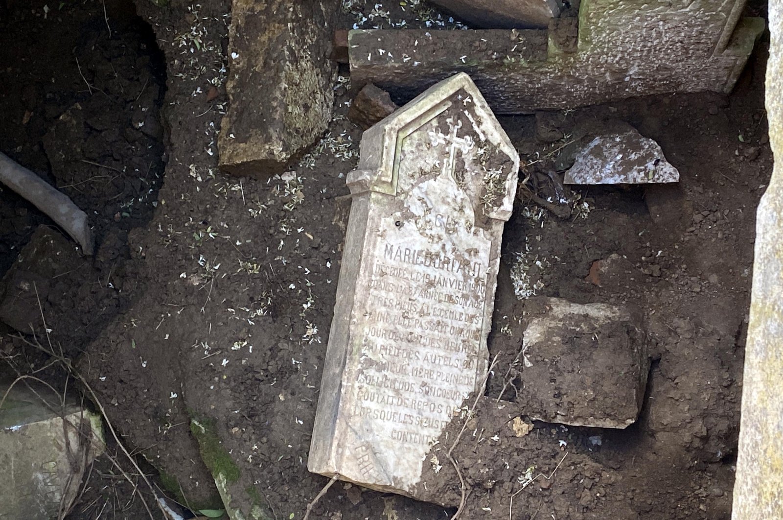 A historic cemetery is facing the threat of extinction due to neglect, Edirne, Türkiye, April 29, 2024. (DHA Photo)