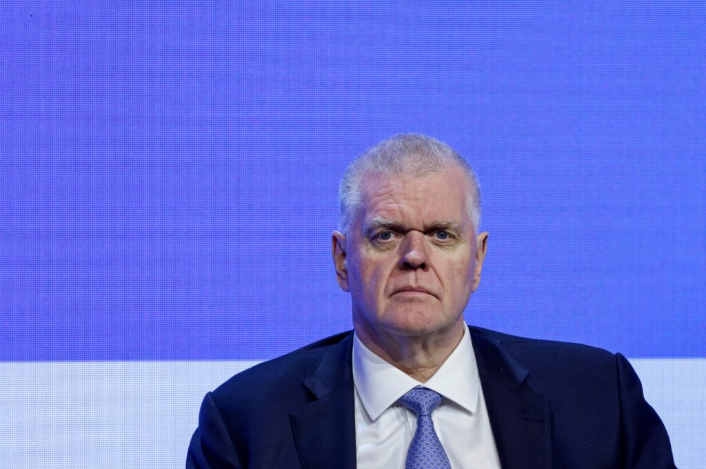 Noel Quinn, Group Chief Executive of HSBC, looks on during the Global Financial Leaders' Investment Summit, Hong Kong, Nov. 7, 2023. (Reuters Photo)