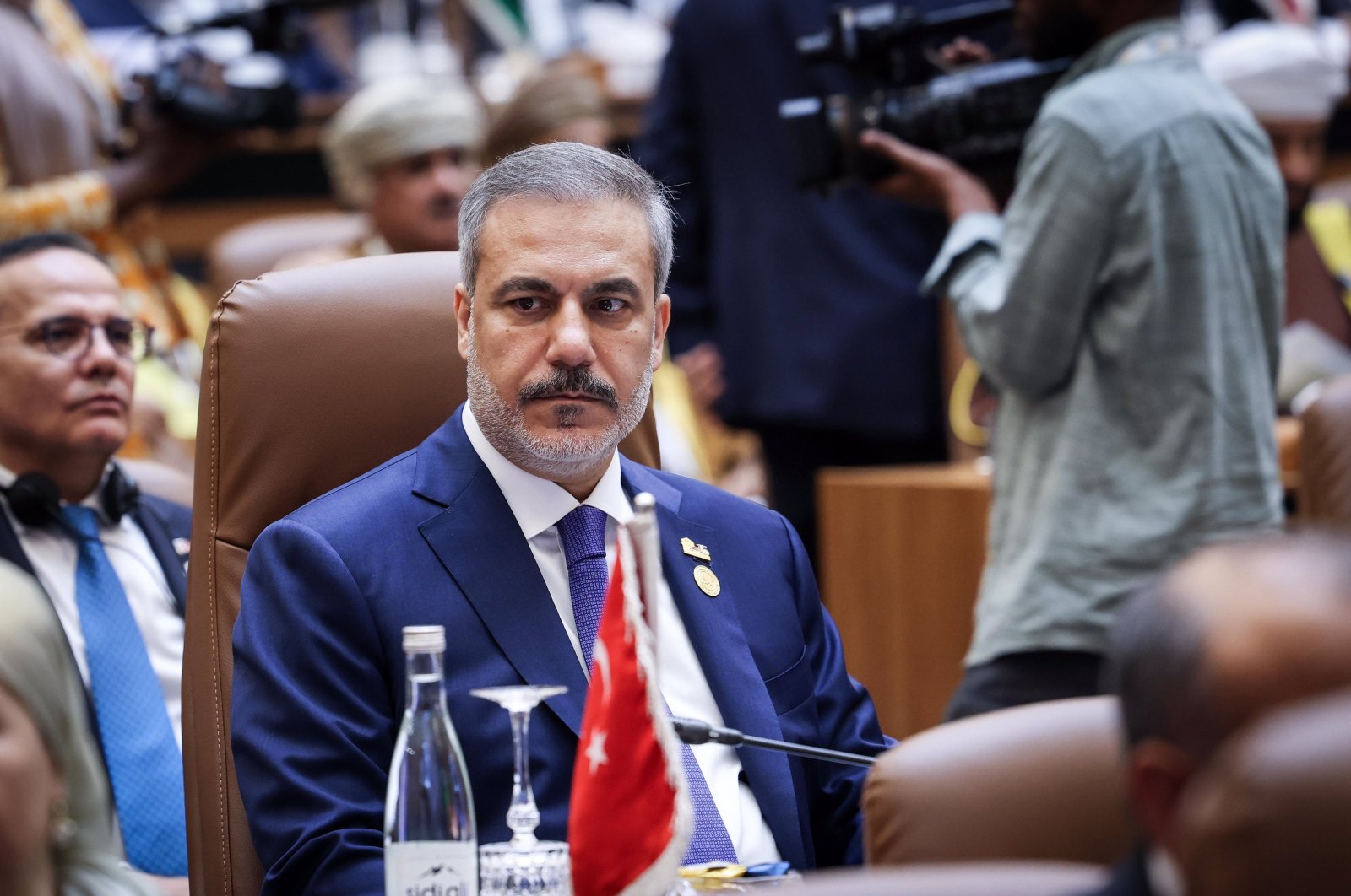Foreign Minister Hakan Fidan attends the 15th summit of the OIC in Banjul, Gambia, May 4, 2024. (IHA Photo)