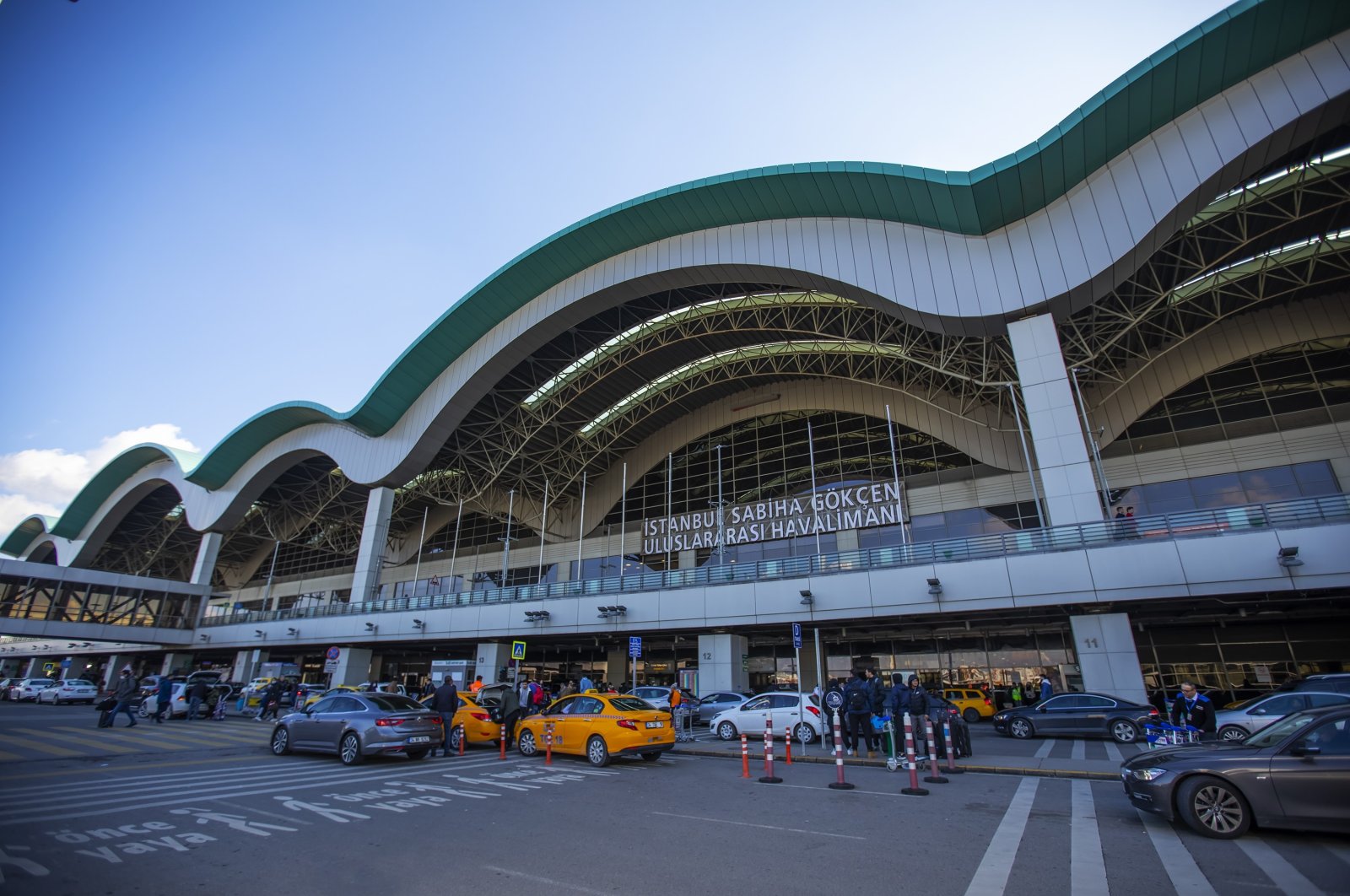 An entrance of Sabiha Gökçen Airport, Istanbul, Türkiye, April 30, 2024. (IHA Photo)