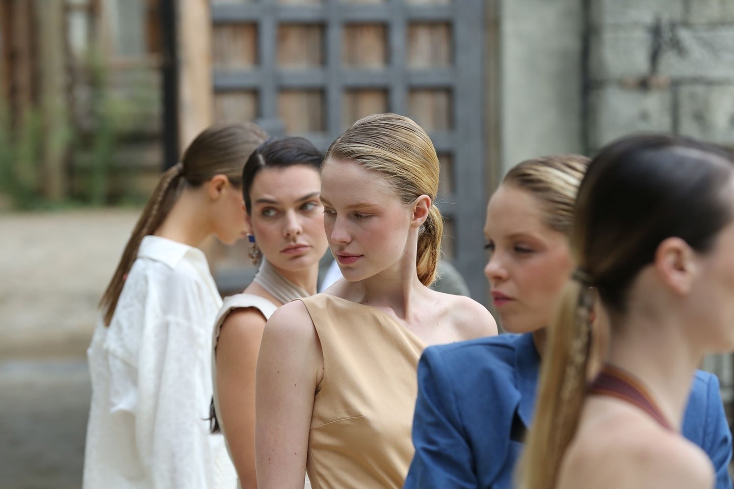 Models with original pieces during a fashion show of Tuğba Atasoy. (Photo courtesy of Tuğba Atasoy)