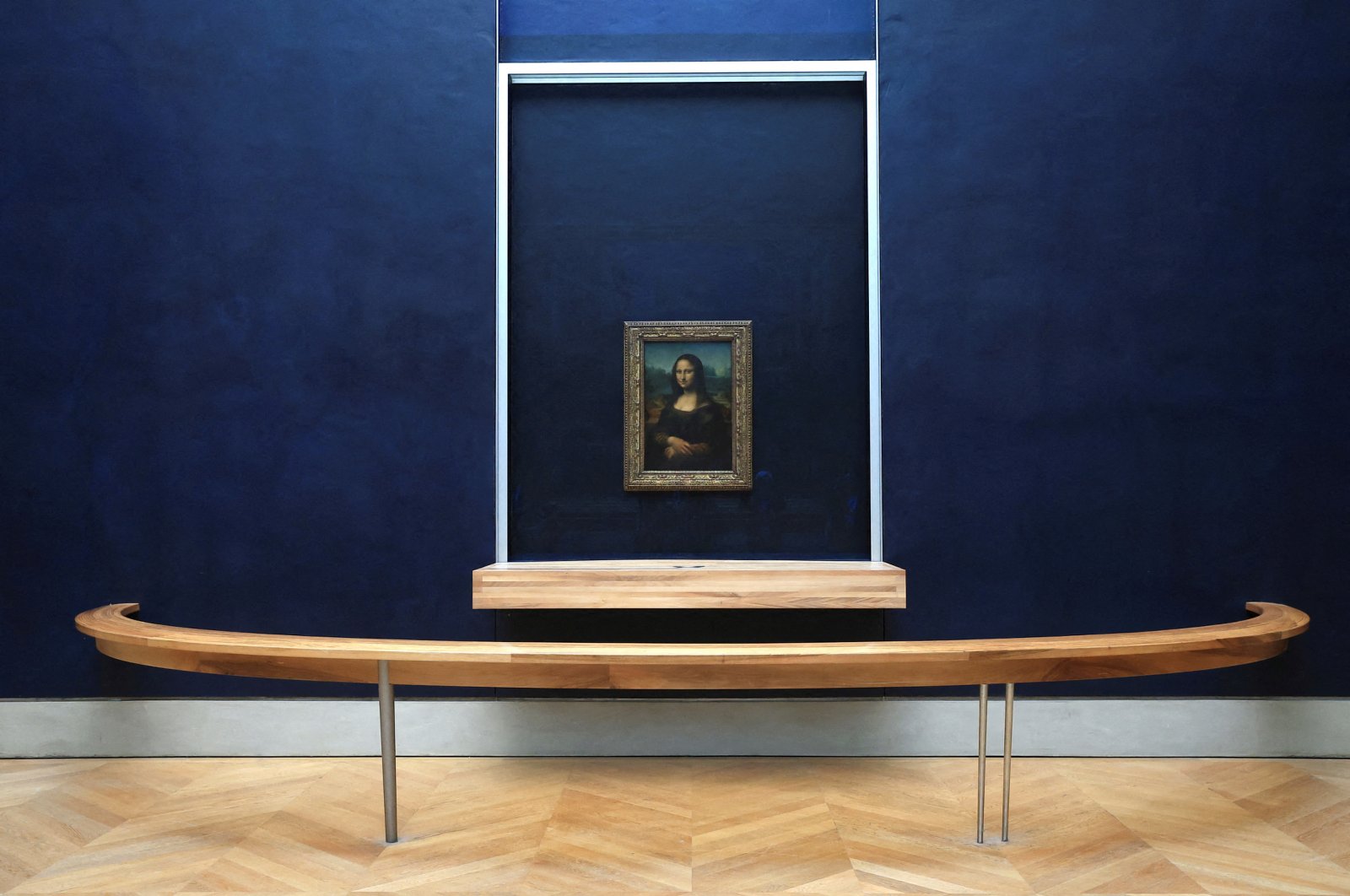 The "Mona Lisa" by Leonardo da Vinci is pictured at the Louvre museum, Paris, France, June 7, 2023. (Reuters Photo)