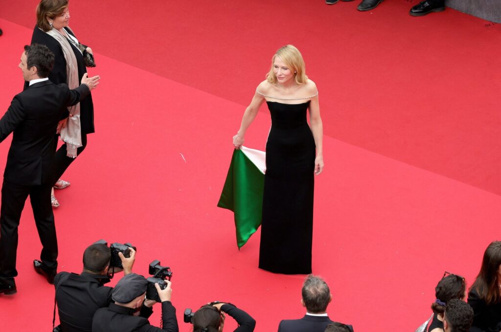Cate Blanchett attends the premiere of "The Apprentice" during the 77th annual Cannes Film Festival, Cannes, France, May 20, 2024. (EPA Photo)