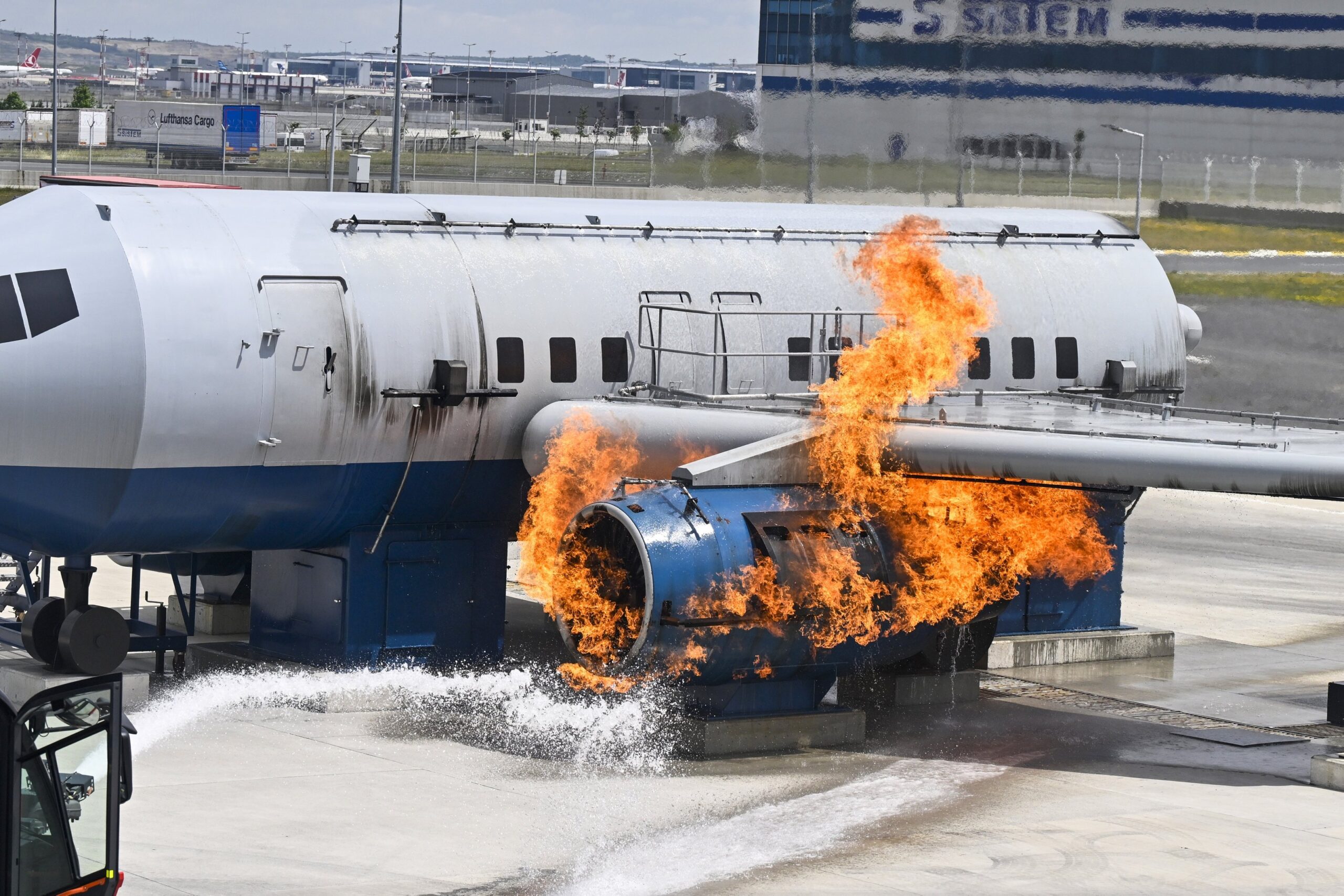 The "2024 Emergency Drill" mandated by ICAO was held at Istanbul Airport, Istanbul, Türkiye, May 23, 2024. (AA Photo)